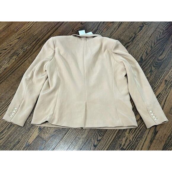 Generation Love Delilah Crepe Blazer Jacket Double Breasted Peak Lapel Camel XXL - Picture 10 of 10
